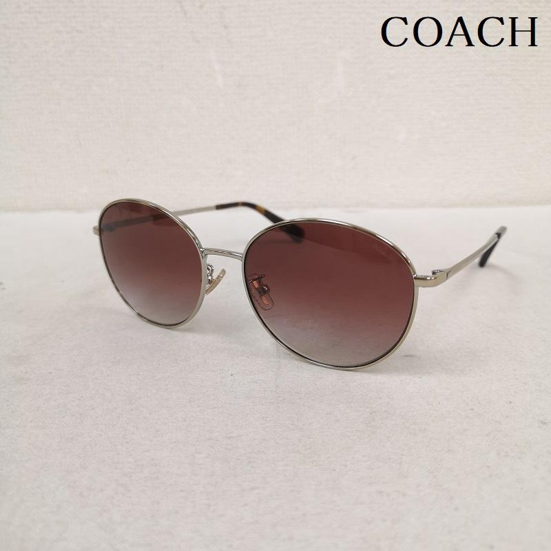 コーチ COACH めがね・サングラス サングラス ラウンド メタル サングラス HC7125 (C3482) - 茶 / ブラウン / brown レディース USED 古着 中古 50170400