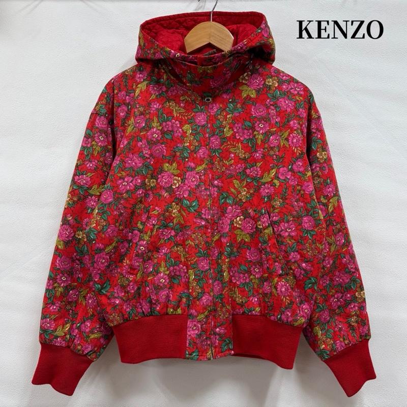 ケンゾー KENZO ジャケット、上着 ジャンパー、ブルゾン 80s 90s OLD ローズ バラ 花柄 キルティング 中綿 ジャケット ジップアップ ブルゾン 日本製 ヴィンテージ 38 花柄 X プリント 赤 / レッド / red X マルチカラー / マルチカラー / multicolor レディース USED 古着 中古 50170403