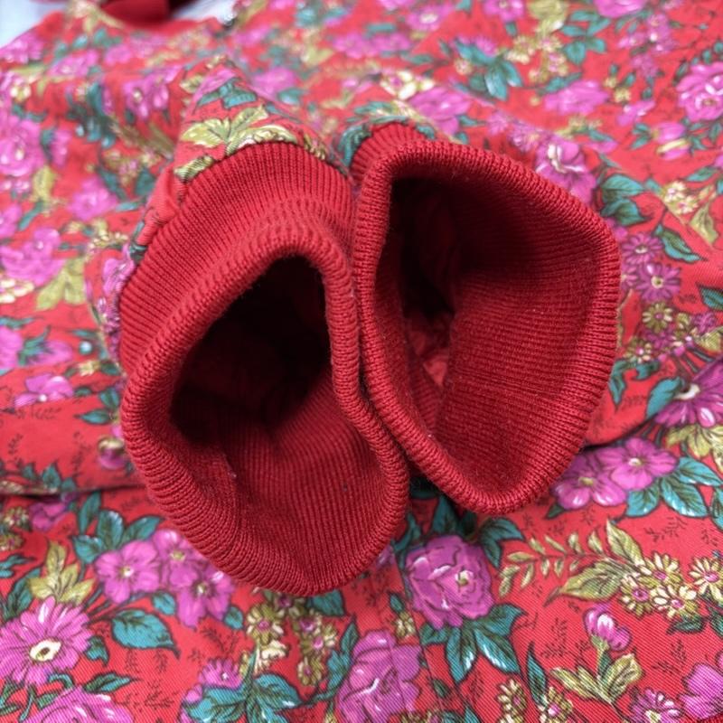 ケンゾー KENZO ジャケット、上着 ジャンパー、ブルゾン 80s 90s OLD ローズ バラ 花柄 キルティング 中綿 ジャケット ジップアップ ブルゾン 日本製 ヴィンテージ 38 花柄 X プリント 赤 / レッド / red X マルチカラー / マルチカラー / multicolor レディース USED 古着 中古 50170403