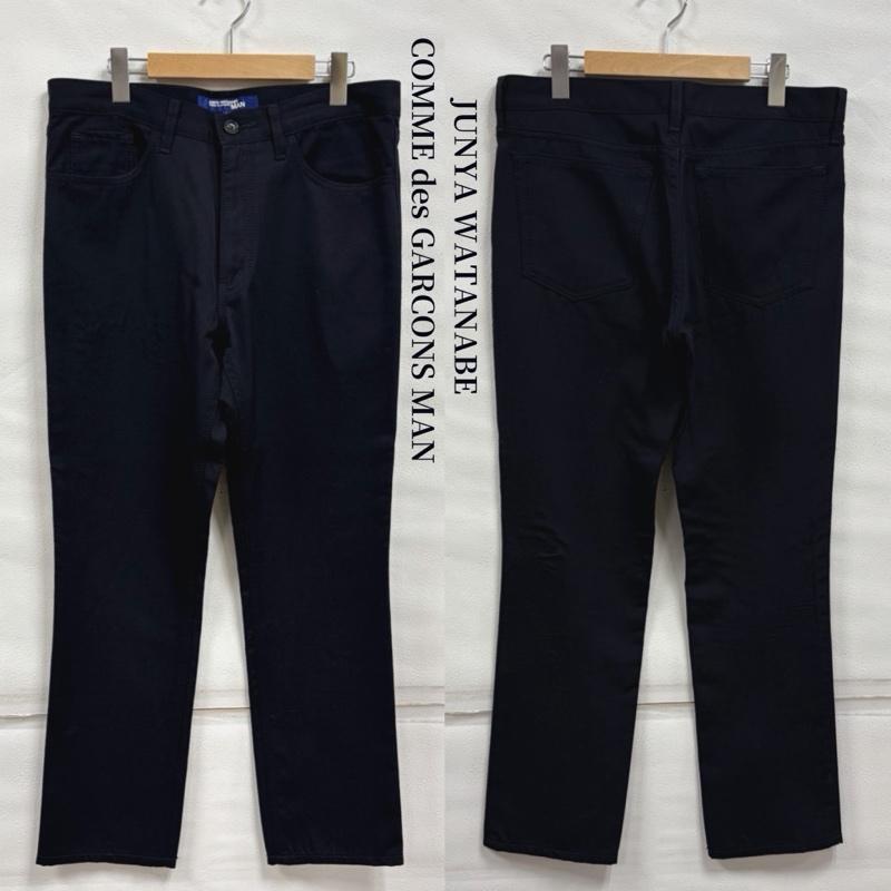 ジュンヤワタナベコムデギャルソンマン JUNYA WATANABE COMME des GARCONS MAN パンツ スラックス ウール 5ポケット ストレート パンツ WN-P078 ジッパーフライ アーカイブ L 無地 紺 / ネイビー / navy メンズ USED 古着 中古 50170415