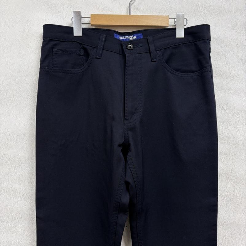 ジュンヤワタナベコムデギャルソンマン JUNYA WATANABE COMME des GARCONS MAN パンツ スラックス ウール 5ポケット ストレート パンツ WN-P078 ジッパーフライ アーカイブ L 無地 紺 / ネイビー / navy メンズ USED 古着 中古 50170415