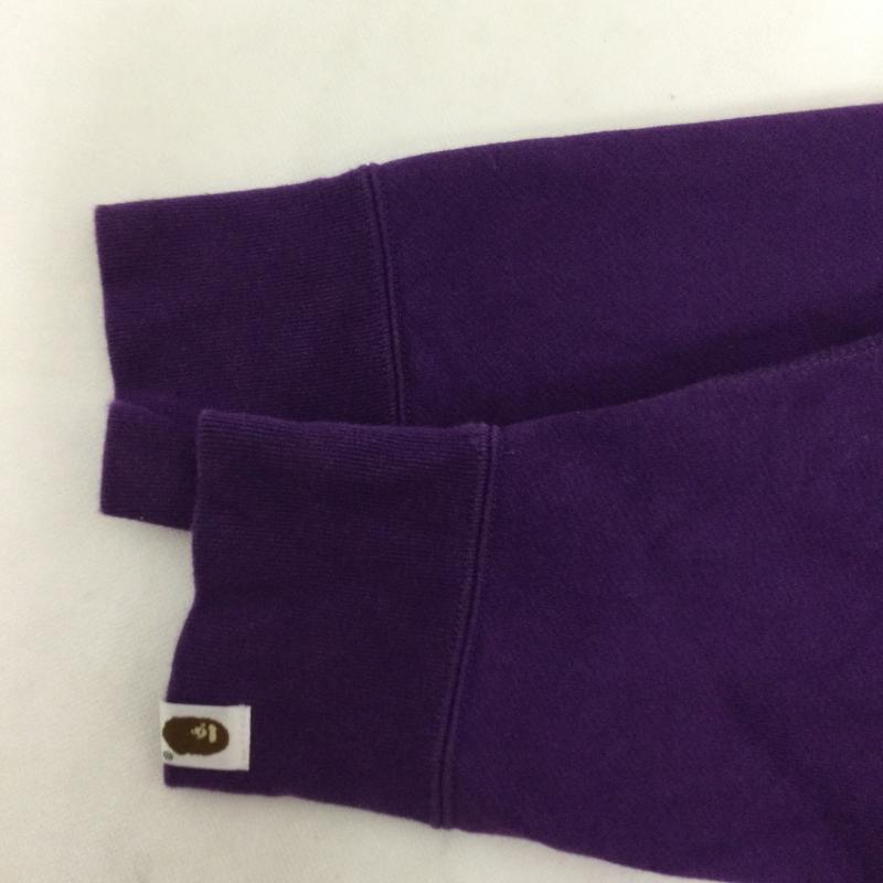 アベイシングエイプ A BATHING APE トレーナー 長袖 a bathing ape 001SWH301009X BAPEロゴ ラインストーン スウェット M ロゴ、文字 紫 / パープル / purple メンズ USED 古着 中古 50170428
