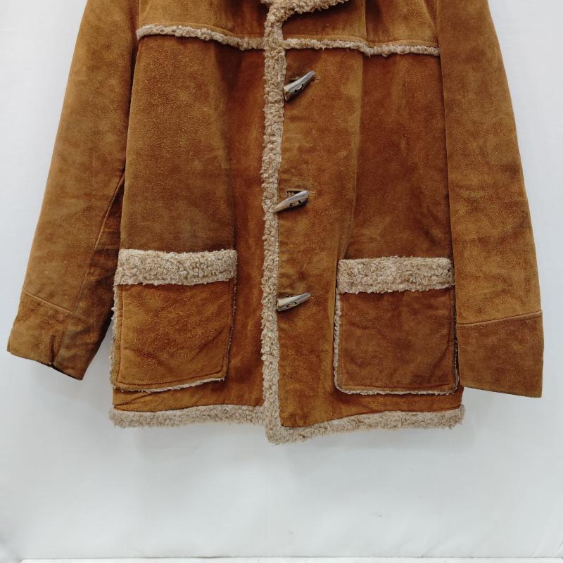 クーパー COOPER コート コート一般 60s 70s ヴィンテージ スエード ボア ランチ コート ダッフル コート 42 茶 / ブラウン / brown X ベージュ / ベージュ / beige メンズ USED 古着 中古 50170444
