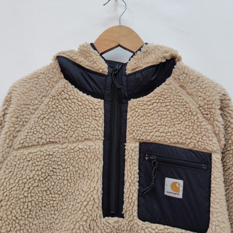 カーハート ダブリューアイピー Carhartt WIP ジャケット、上着 ジャンパー、ブルゾン ボア フリース ジャケット プレンテス プルオーバー M ベージュ / ベージュ / beige メンズ USED 古着 中古 50170445