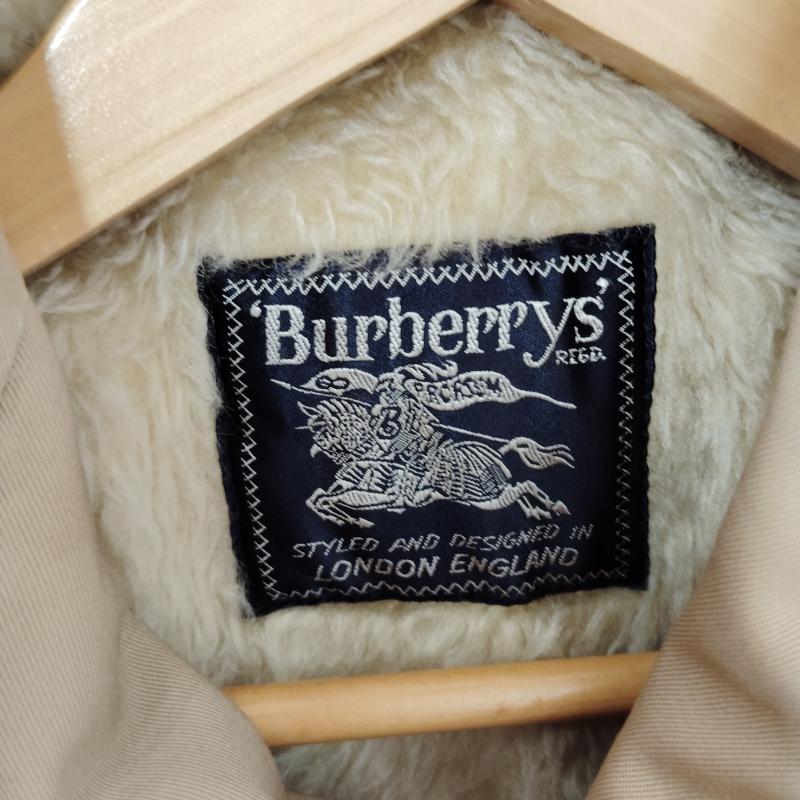 バーバリーズ BURBERRYS コート コート一般 ステンカラー コート ボア ライナー 付き 比翼仕立て バルマカーンコート S ベージュ / ベージュ / beige メンズ USED 古着 中古 50170449