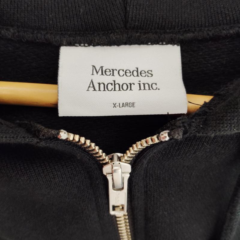 ＵＳＥＤ古着 USED/古着 パーカー 長袖 Mercedes Anchor Inc. メルセデス アンカー インク ジップ アップ パーカー XL 黒 / ブラック / black メンズ USED 古着 中古 50170453