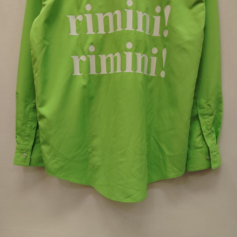 エムエスジーエム MSGM シャツ、ブラウス 長袖 ドレス シャツ バック デカ ロゴ プリント タグ付き - 黄緑 / イエローグリーン / メンズ USED 古着 中古 50170459