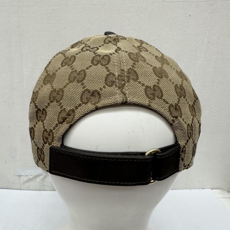 グッチ GUCCI 帽子 キャップ GG キャンバス シェリーライン キャップ ベースボール キャップ - ベージュ / ベージュ / beige メンズ USED 古着 中古 50170460