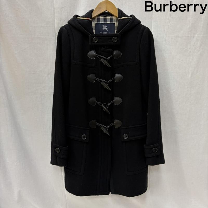 バーバリー BURBERRY コート コート一般 LONDON ウール ダッフル コート ノバチェック 38 黒 / ブラック / black レディース USED 古着 中古 50170488