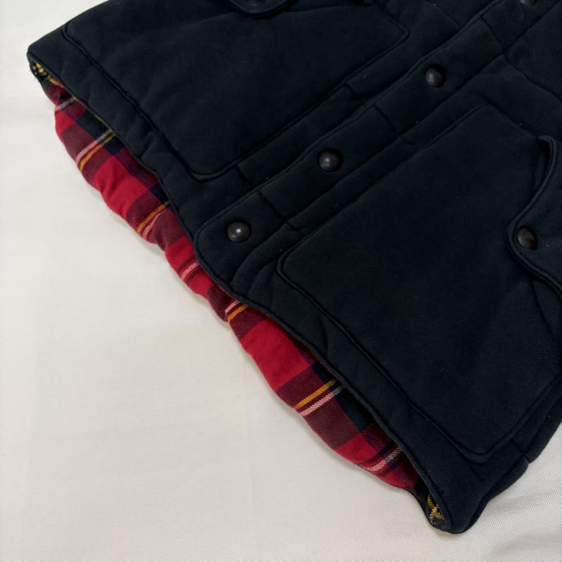 ポロバイラルフローレン Polo by RALPH LAUREN ジャケット、上着 ジャンパー、ブルゾン 中綿 スウェット ベスト 裏地 チェック M 黒 / ブラック / black X 赤 / レッド / red メンズ USED 古着 中古 50170504