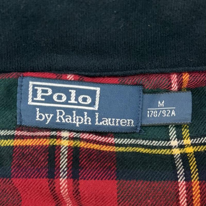 ポロバイラルフローレン Polo by RALPH LAUREN ジャケット、上着 ジャンパー、ブルゾン 中綿 スウェット ベスト 裏地 チェック M 黒 / ブラック / black X 赤 / レッド / red メンズ USED 古着 中古 50170504