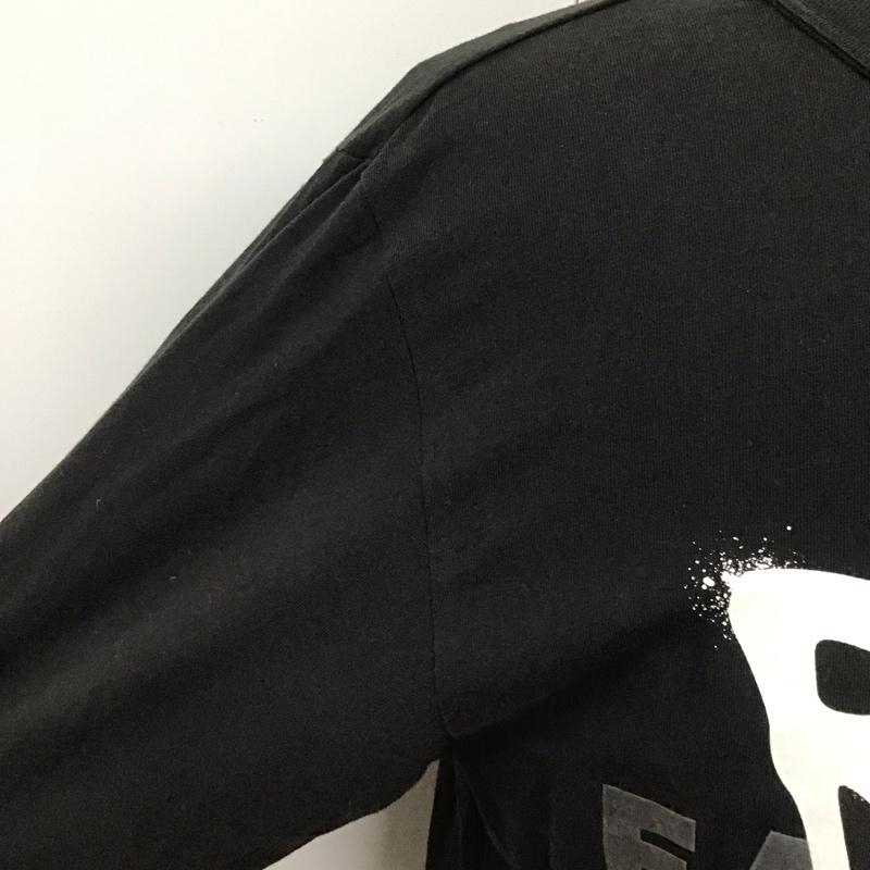 ライオット ファセッタズム RIOT FACETASM カットソー 長袖 rf21fw-tee-u03 21AWORIGINALRIOTLOGOLS 長袖カットソー クルーネックカットソー XL ロゴ、文字 黒 / ブラック /  メンズ USED 古着 中古 10112997