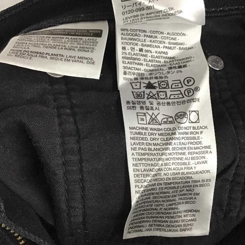 リーバイストラウスアンドコー Levi Strauss & co. パンツ デニム、ジーンズ デニムパンツ スリムパンツ ストレッチパンツ ジーンズ 32インチ 無地 黒 / ブラック /  メンズ USED 古着 中古 10123142