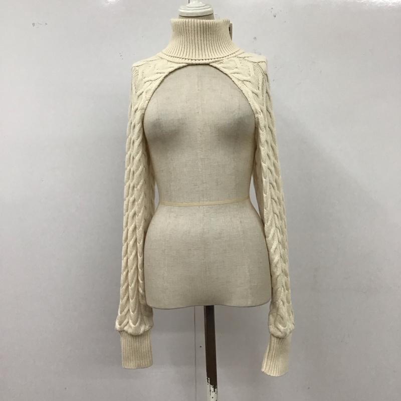ザラ ZARA ニット、セーター 長袖 M 無地 オフホワイト / オフホワイト /  レディース USED 古着 中古 10120345