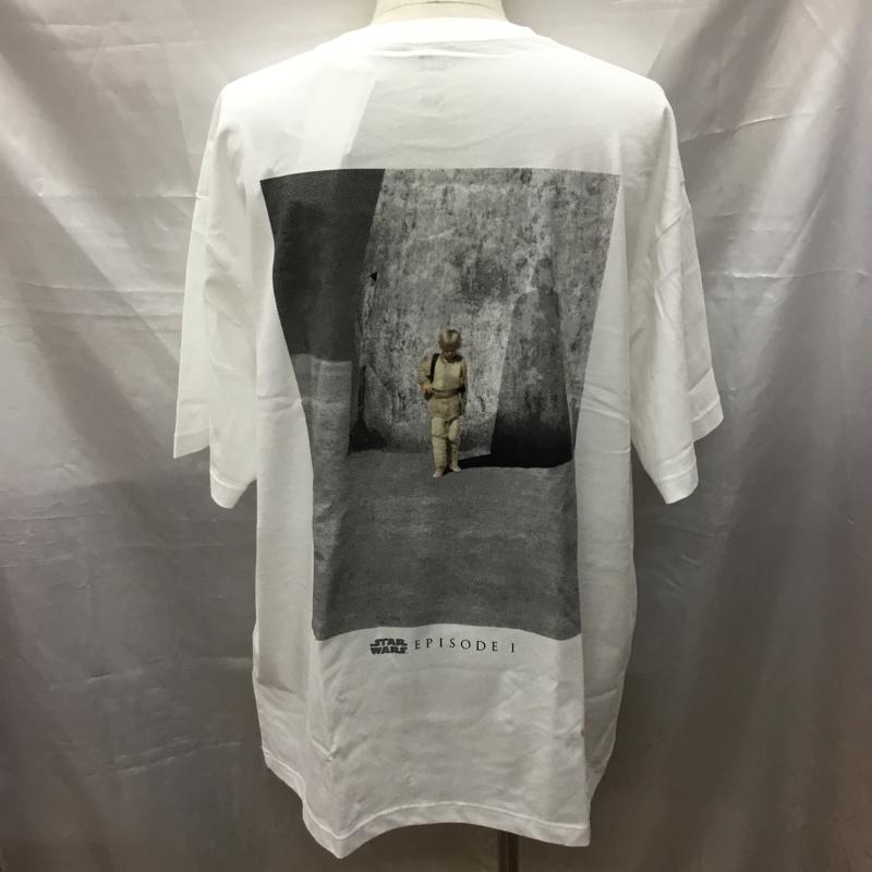 ユニクロ UNIQLO Tシャツ 半袖 Star Wars Remastered by 河村康輔 UT タグ付き XXL プリント 白 / ホワイト /  メンズ USED 古着 中古 10117084