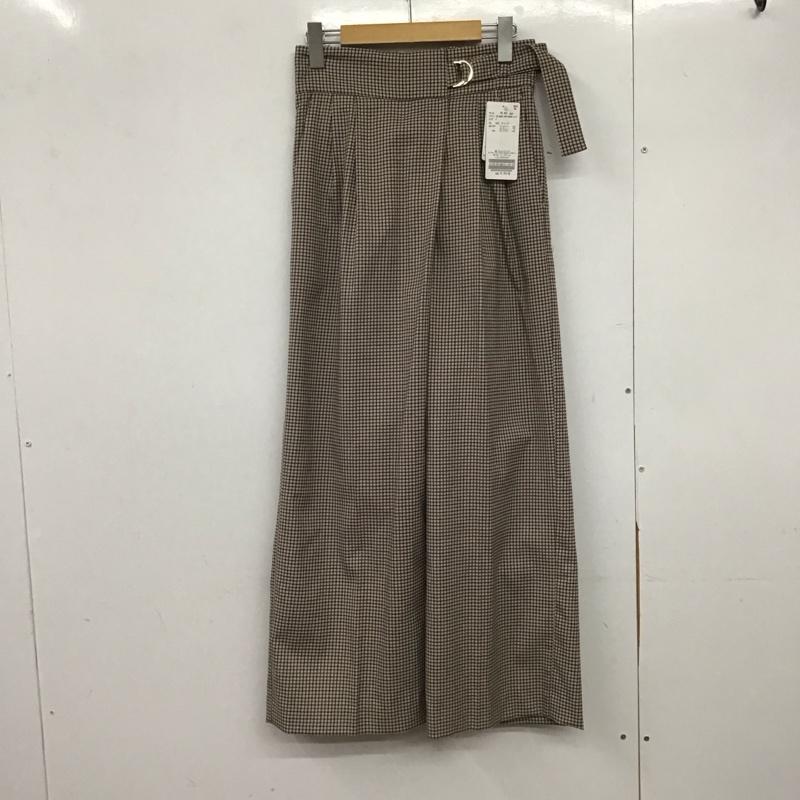 シンプリシテェ Simplicite ボトムス ボトムス FREE チェック 茶 / ブラウン /  レディース USED 古着 中古 10146292