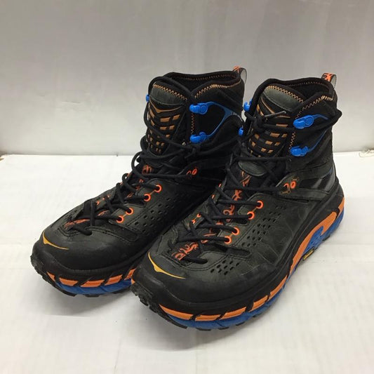 ホカオネオネ HOKA ONEONE スニーカー スニーカー 1008334 AOCF TOR ULTRA HI WP ANTHRACITE トレッキングシューズ 25cm 25.0cm ロゴ、文字 黒 / ブラック / X 青 / ブルー / X 橙 / オレンジ /  メンズ USED 古着 中古 10118198