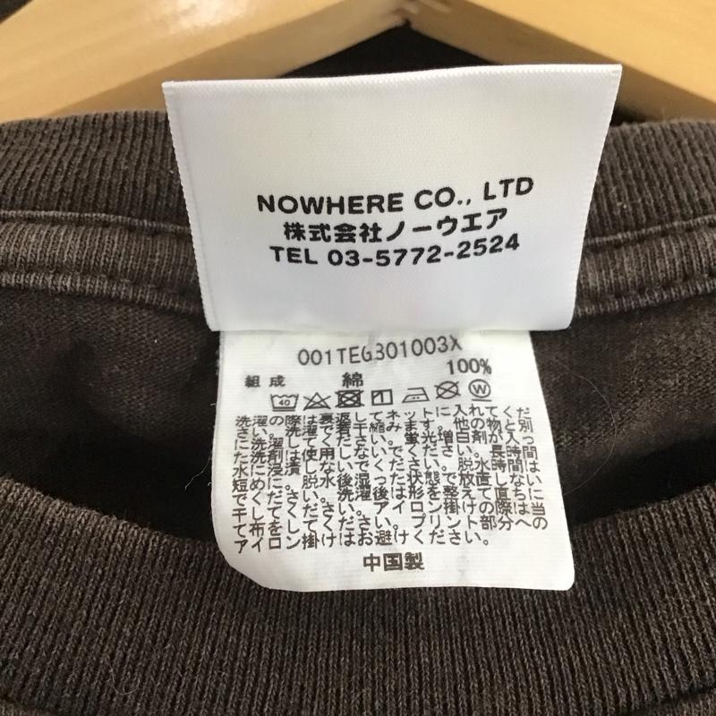 アベイシングエイプ A BATHING APE Tシャツ 半袖 半袖カットソー プリントTシャツ クルーネックカットソー L ロゴ、文字 茶 / ブラウン /  メンズ USED 古着 中古 10132086