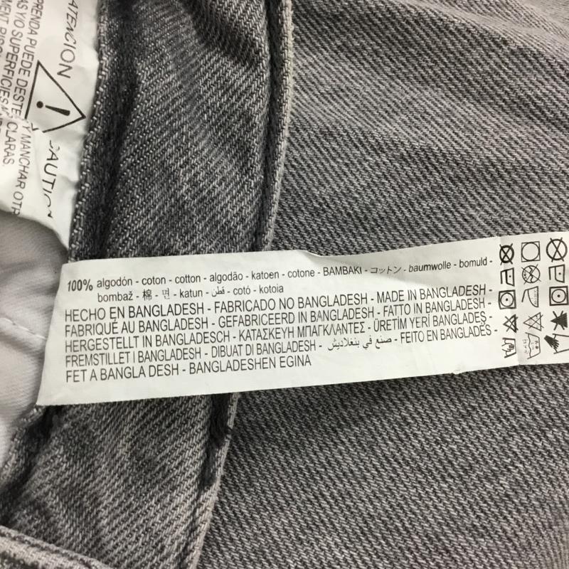 ザラ ZARA パンツ デニム、ジーンズ デニムパンツ ストレートパンツ ワイドパンツ カジュアルパンツ 36 無地 黒 / ブラック /  メンズ USED 古着 中古 10110080