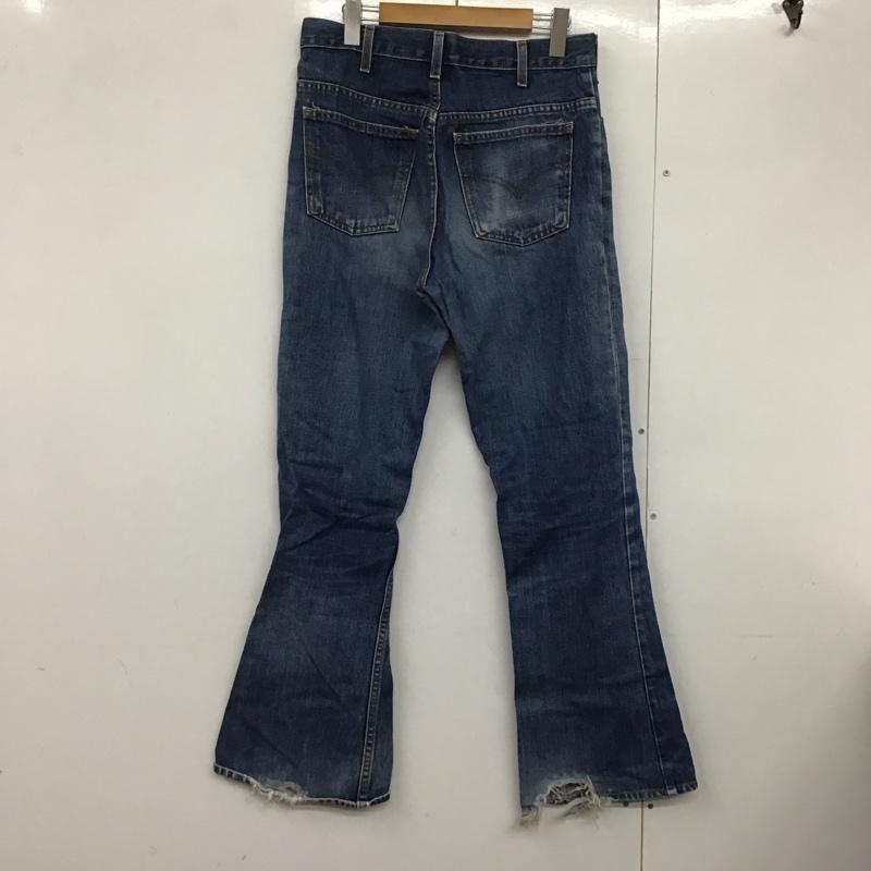 リーバイス Levi s パンツ デニム、ジーンズ デニムパンツ フレアパンツ カジュアルパンツ 32インチ 無地 インディゴ / インディゴ /  メンズ USED 古着 中古 10144165