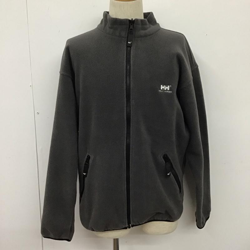 ヘリーハンセン HELLY HANSEN ジャケット、上着 ジャンパー、ブルゾン ジップアップフリースジャケット アウター カジュアルジャケット M ロゴ、文字 灰 / グレー /  メンズ USED 古着 中古 10108680