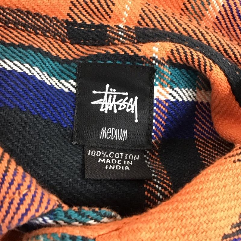 ステューシー STUSSY シャツ、ブラウス 長袖 長袖シャツ カラーシャツ ポケットシャツ 長袖カットソー チェックシャツ M チェック マルチカラー / マルチカラー /  メンズ USED 古着 中古 10117113