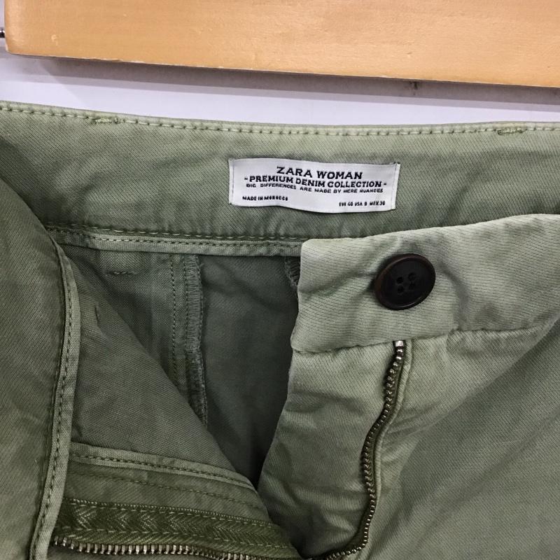 ザラ ZARA パンツ スラックス 40 無地 薄緑 / ライトグリーン /  レディース USED 古着 中古 10124422