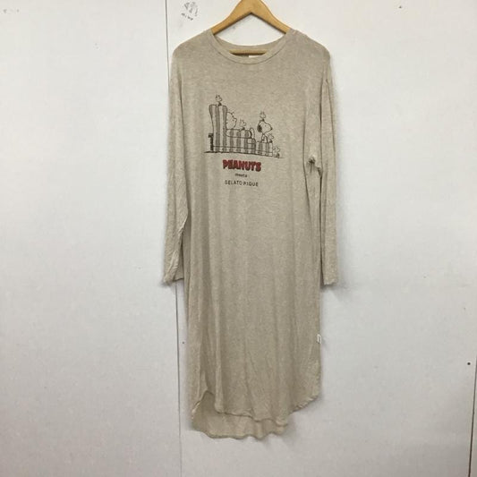 ジェラートピケ gelato pique ワンピース ロングスカート ピーナッツ スヌーピー 無地 X プリント マルチカラー / マルチカラー /  レディース USED 古着 中古 10128868