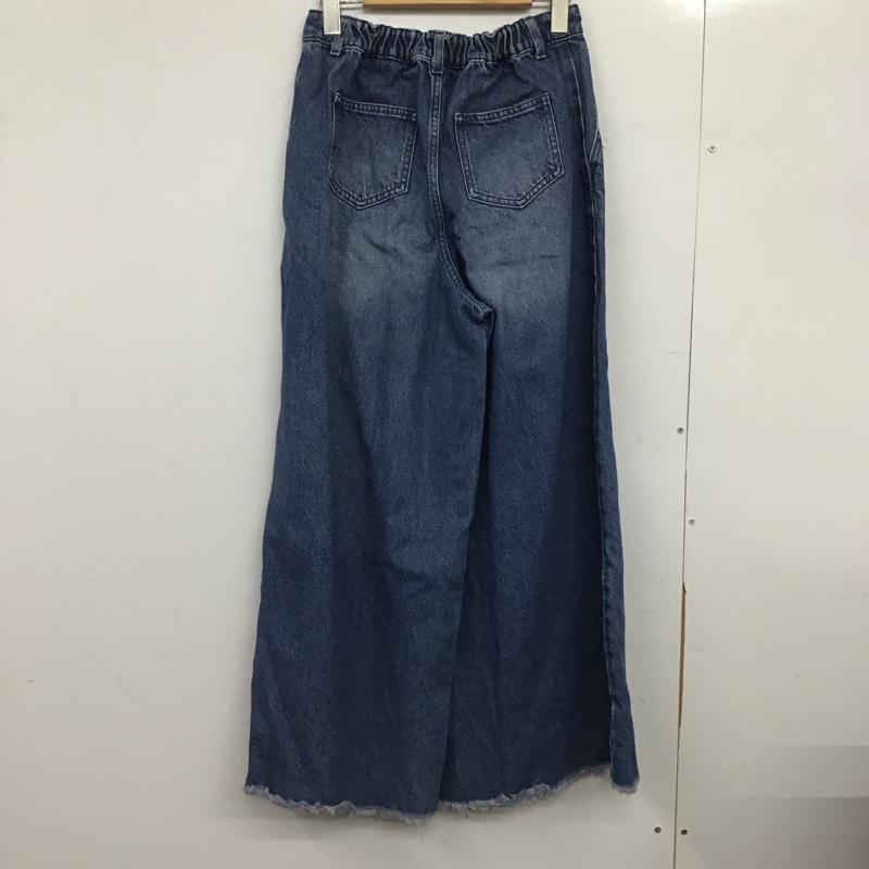 ジーナシス JEANASIS パンツ デニム、ジーンズ JS050128AD ワイドレッグデニムパンツ FREE 無地 青 / ブルー /  レディース USED 古着 中古 10148745
