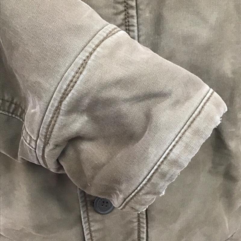 アバクロンビーアンドフィッチ ABERCROMBIE&FITCH ジャケット、上着 ジャンパー、ブルゾン ジップアップジャケット ジャンパー ジャケット カジュアルジャケット ミリタリージャケット L 無地 カーキ / カーキ /  メンズ USED 古着 中古 10109810