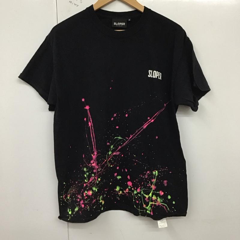 スローパー SLOPER Tシャツ 半袖 3 無地 黒 / ブラック /  メンズ USED 古着 中古 10128564