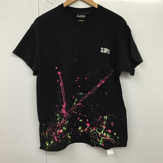 スローパー SLOPER Tシャツ 半袖 3 無地 黒 / ブラック /  メンズ USED 古着 中古 10128564