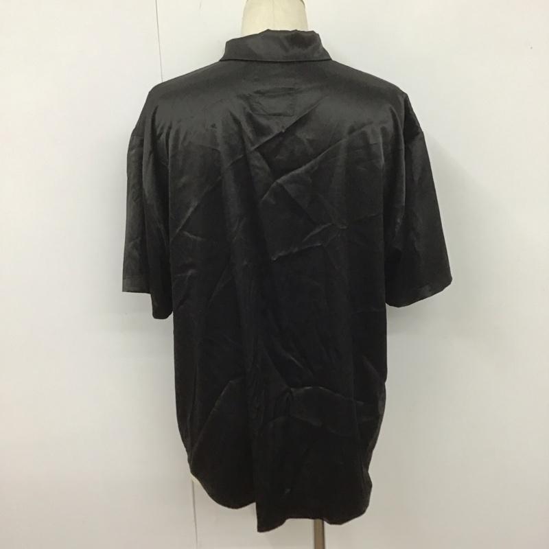 アンリラクシング unrelaxing シャツ、ブラウス 半袖 半袖シャツ カラーシャツ カジュアルシャツ M 無地 黒 / ブラック /  メンズ USED 古着 中古 10107140