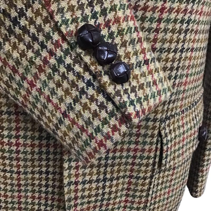 ランズエンド LANDS END ジャケット、上着 ジャケット、ブレザー カジュアルジャケット カラージャケット ポケットジャケット チェックアウター チェック マルチカラー / マルチカラー /  メンズ USED 古着 中古 10114973