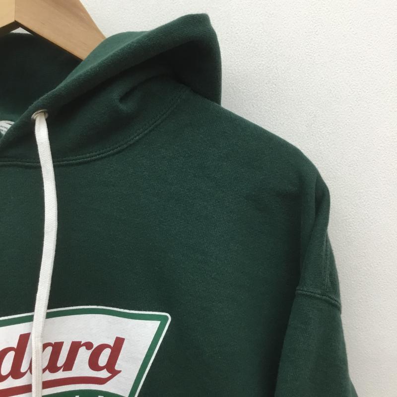 スタンダード カリフォルニア STANDARD CALIFORNIA パーカー 長袖 SD US COTTON LOGO HOOD SWEAT XL ロゴ、文字 X プリント 緑 / グリーン /  メンズ USED 古着 中古 10108200