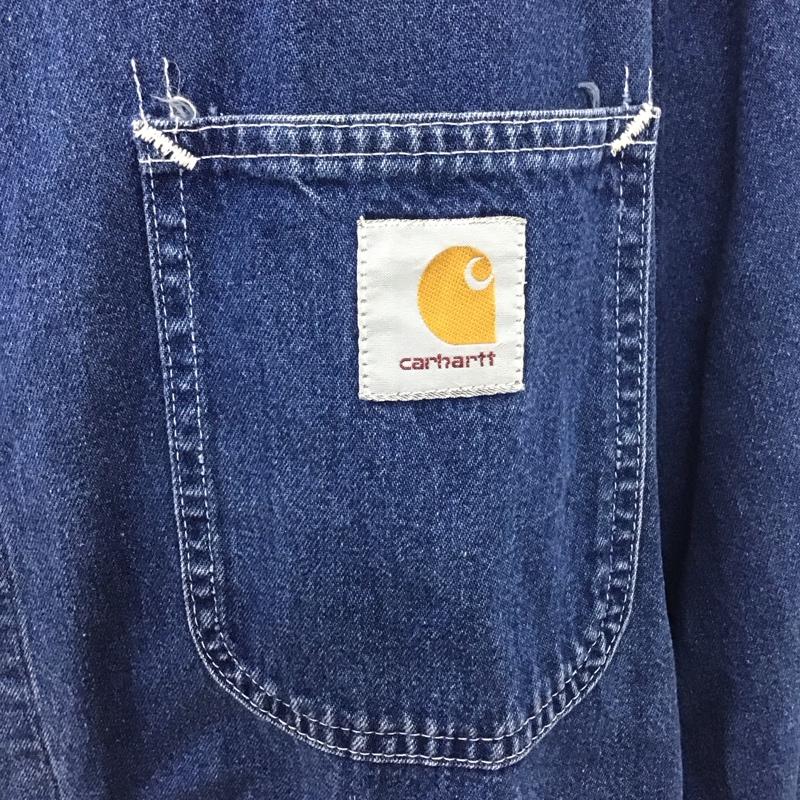 カーハート Carhartt ジャケット、上着 ジャケット、ブレザー デニム カバーオール 無地 水色 / ライトブルー /  メンズ USED 古着 中古 10107843