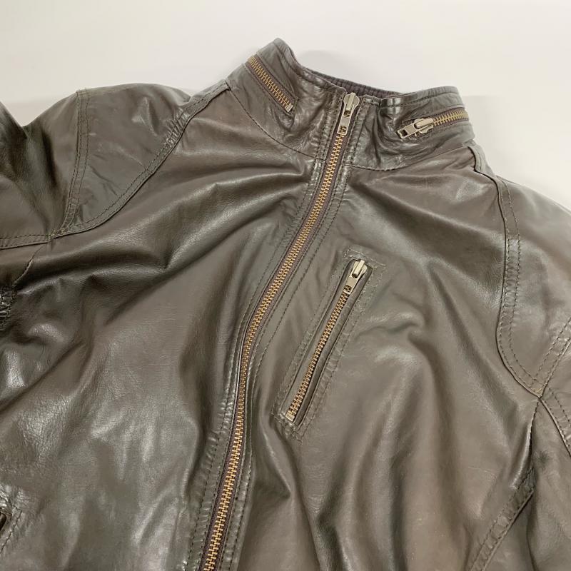 サキ saki ジャケット、上着 レザージャケット 無地 茶 / ブラウン /  メンズ USED 古着 中古 10033740