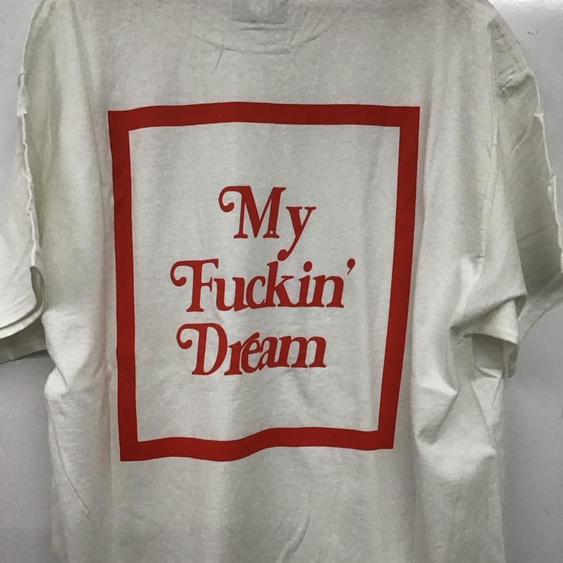 エム M Tシャツ 半袖 XL プリント X ロゴ、文字 白 / ホワイト /  メンズ USED 古着 中古 10138215