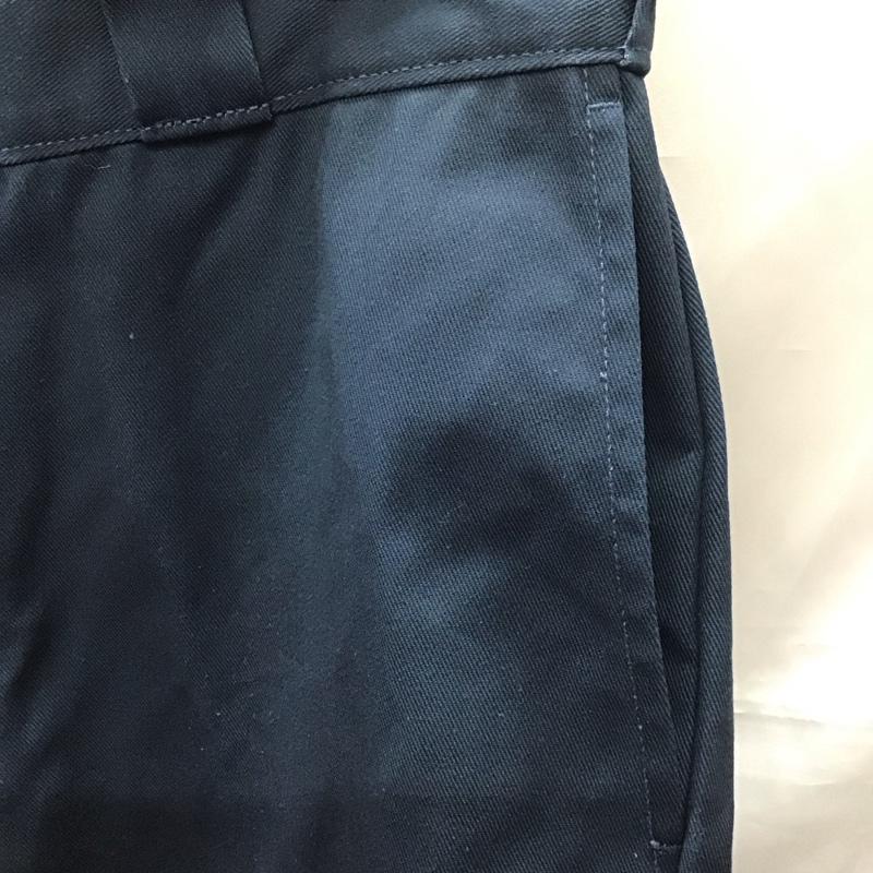 ディッキーズ Dickies パンツ ワークパンツ、ペインターパンツ ワークパンツ カジュアルパンツ ワイドパンツ センタータックパンツ 32インチ 無地 紺 / ネイビー /  メンズ USED 古着 中古 10110987