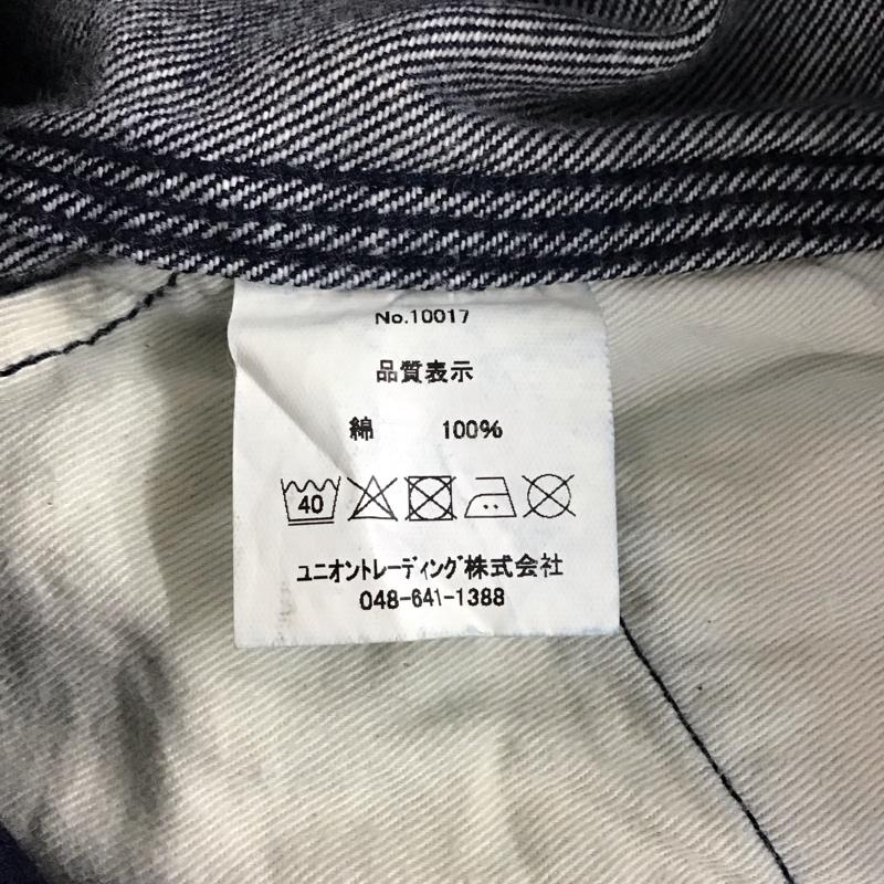 ヒューストン HOUSTON パンツ デニム、ジーンズ デニムパンツ ワイドパンツ ストレートパンツ カジュアルパンツ 34 ロゴ、文字 インディゴ / インディゴ /  メンズ USED 古着 中古 10120498