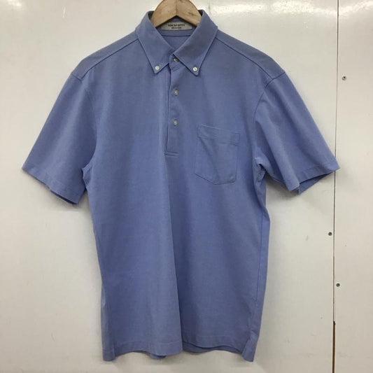 グリーンレーベルリラクシング green label relaxing ポロシャツ 半袖 3117-199-0135 WTOドライバーズアイボタンダウンポロシャツ 半袖カットソー XL 無地 水色 / ライトブルー /  メンズ USED 古着 中古 10139170