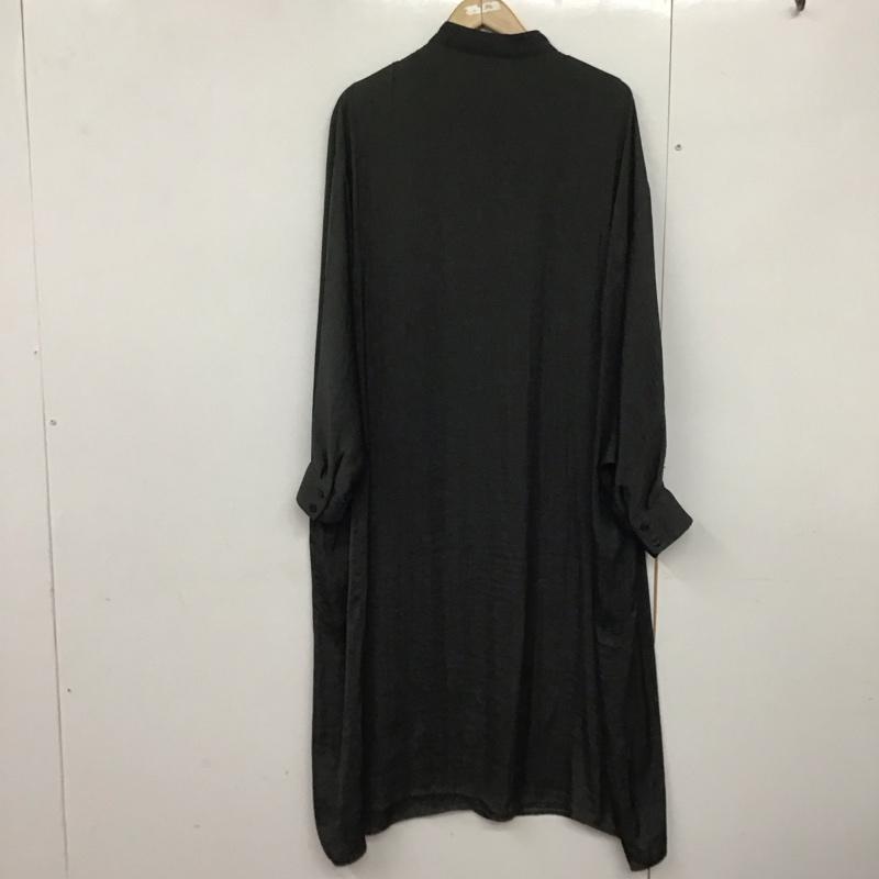 マウジー MOUSSY ワンピース ロングスカート 010ds330-0590 シャツワンピース ロングワンピース FREE 無地 黒 / ブラック /  レディース USED 古着 中古 10143748