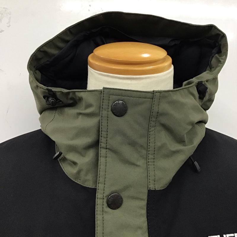 ザノースフェイス THE NORTH FACE ジャケット、上着 ダウンジャケット ND91930 マウンテンダウンジャケット S ロゴ、文字 カーキ / カーキ / X 黒 / ブラック /  メンズ USED 古着 中古 10123291