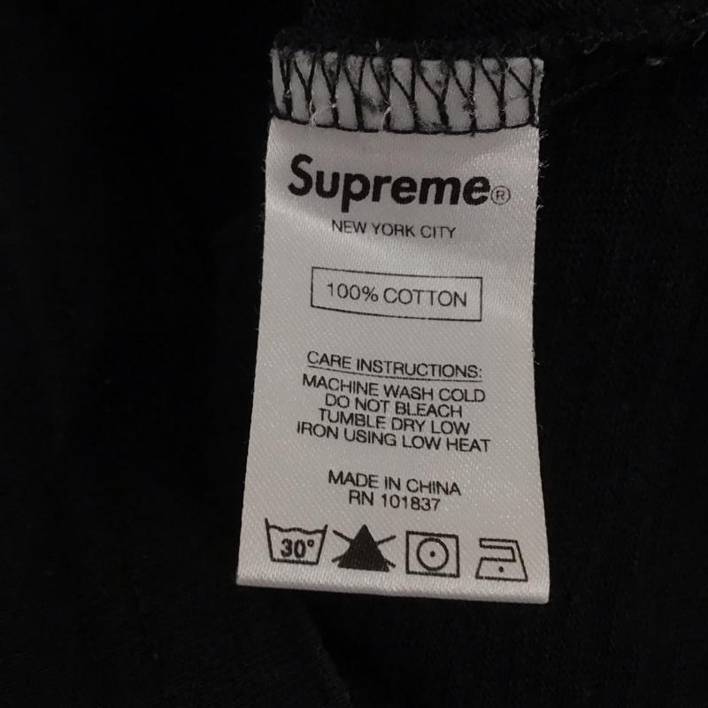 シュプリーム Supreme カットソー 長袖 18ss ロンT stackedTシャツ プリントTシャツ M ロゴ、文字 黒 / ブラック /  メンズ USED 古着 中古 10134884