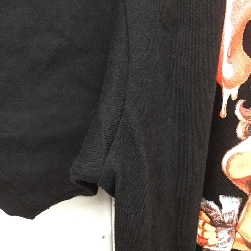 エロスティカ EROSTiKA Tシャツ 半袖 半袖カットソー プリントTシャツ クルーネックカットソー キラーコンドーム限定 XL プリント 黒 / ブラック /  メンズ USED 古着 中古 10134635