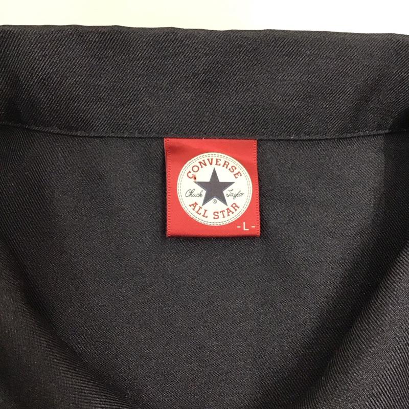 コンバース CONVERSE シャツ、ブラウス 半袖 9270-1172 胸ポケット L ロゴ、文字 黒 / ブラック /  メンズ USED 古着 中古 10117019