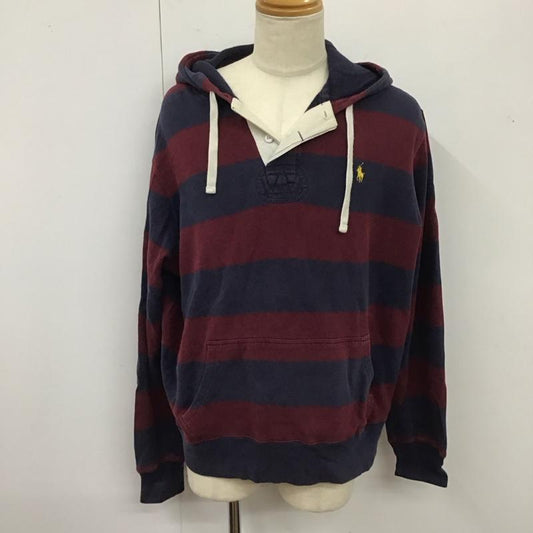 ポロバイラルフローレン Polo by RALPH LAUREN パーカー 長袖 長袖パーカー プルオーバーパーカー プリントスウェット トレーナー XXL ボーダー柄 マルチカラー / マルチカラー /  メンズ USED 古着 中古 10123956