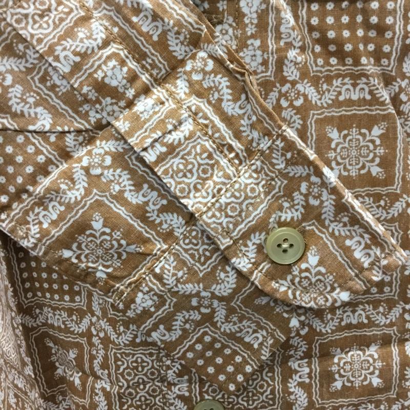 レインスプーナー reyn spooner シャツ、ブラウス 長袖 3211-699-2381 コットン ハワイ S 総柄 茶 / ブラウン / X 白 / ホワイト /  メンズ USED 古着 中古 10111581