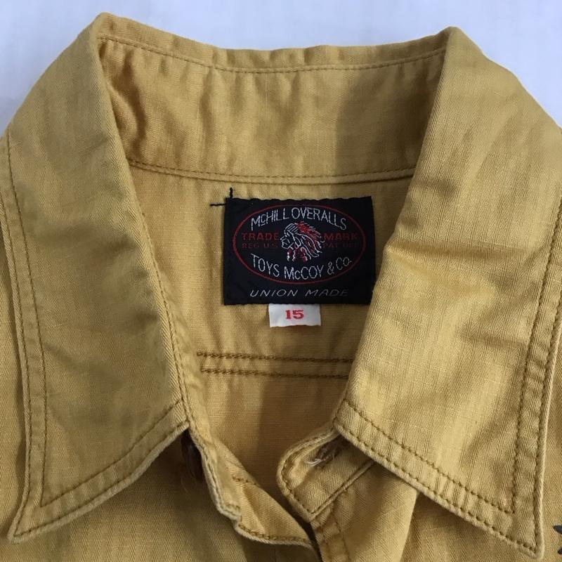 トイズマッコイ TOYS McCOY シャツ、ブラウス 半袖 半袖シャツ カラーシャツ 半袖カットソー M プリント 黄 / イエロー /  メンズ USED 古着 中古 10113100