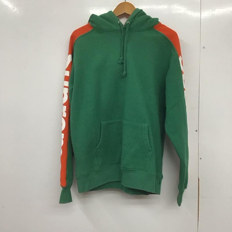 シュプリーム Supreme パーカー 長袖 長袖パーカー プルオーバーパーカー スウェット M ロゴ、文字 橙 / オレンジ / X 緑 / グリーン /  メンズ USED 古着 中古 10146235